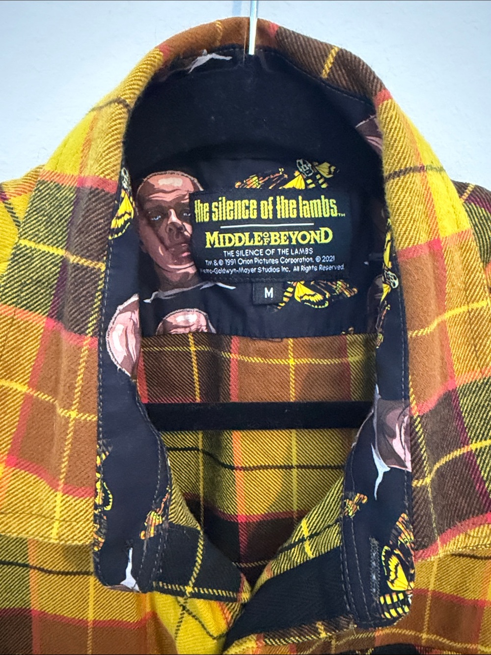 Middle of Beyond Silence of the Lambs Plaid Flannel Shirt - Picture 2 of 6